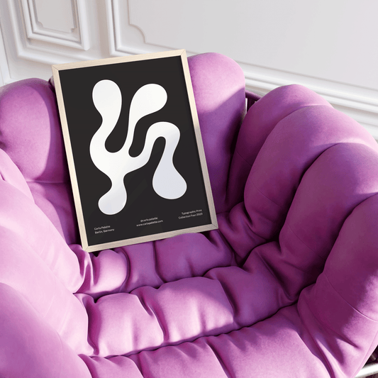 K Typographic Print