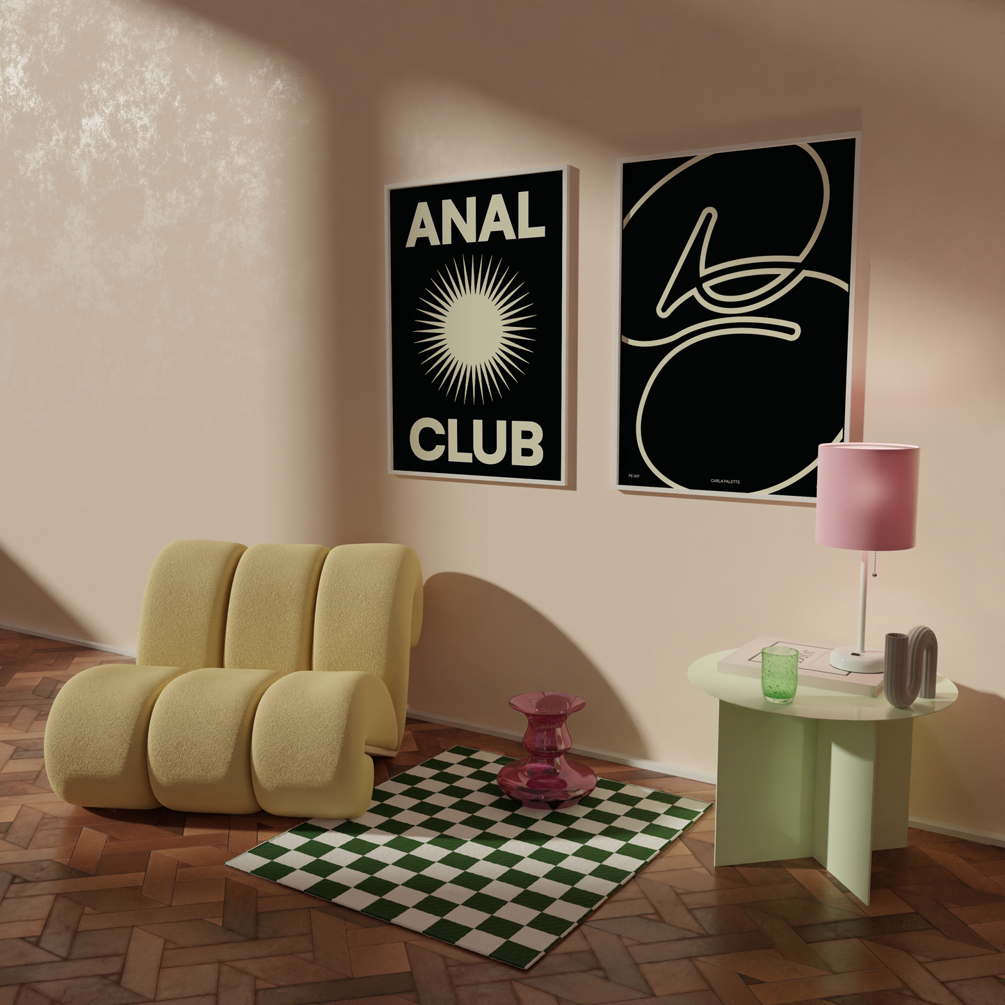 Anal Club Typographic Print