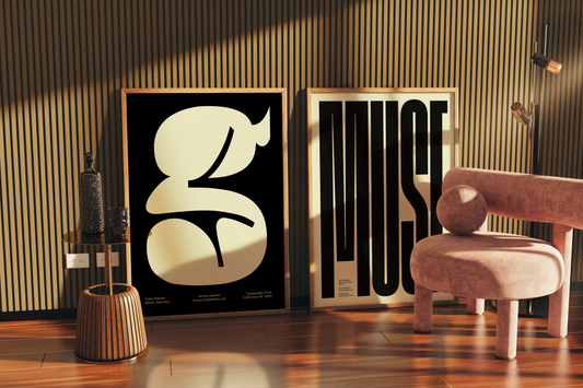 G Typographic Print
