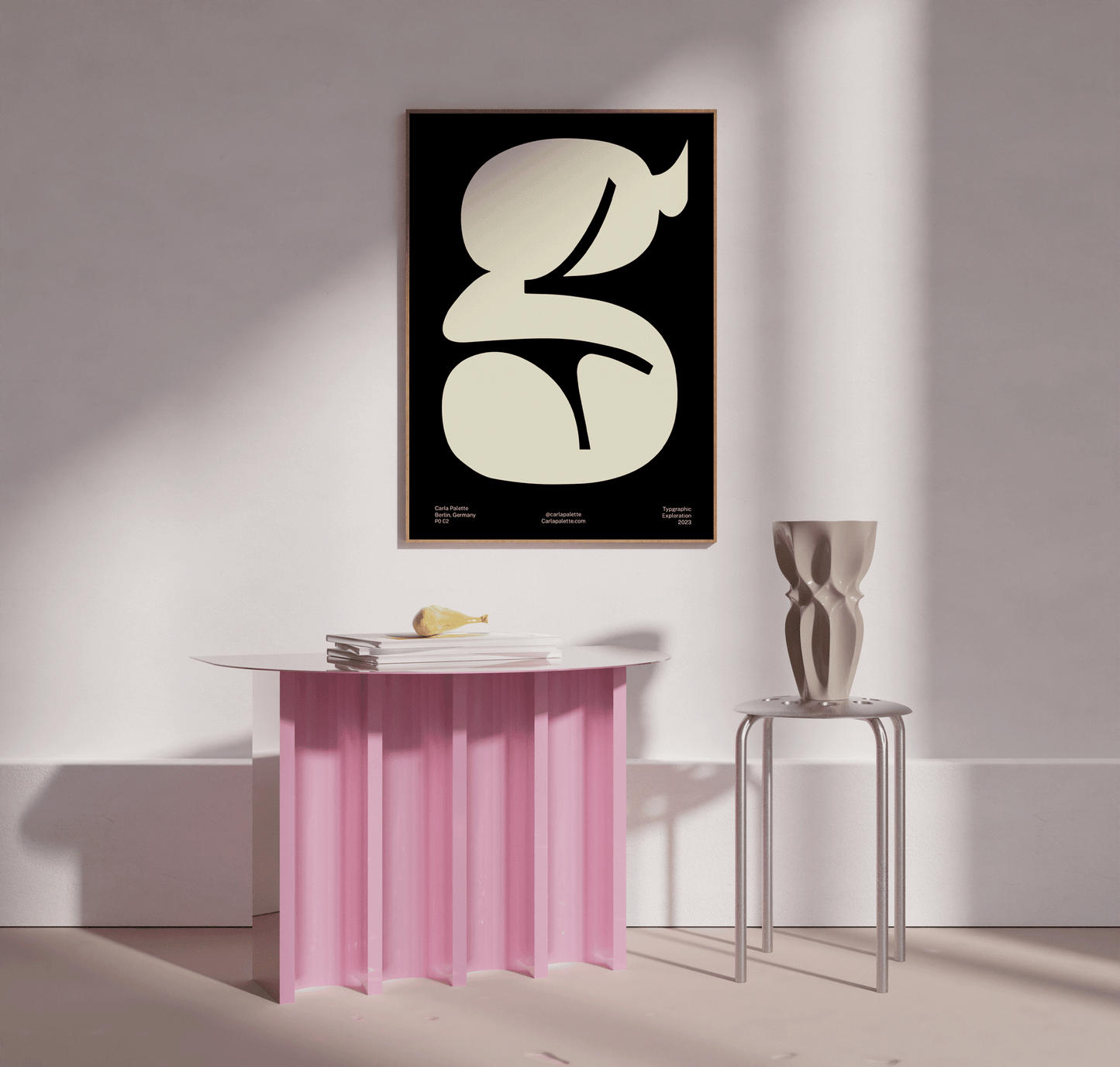G Typographic Print