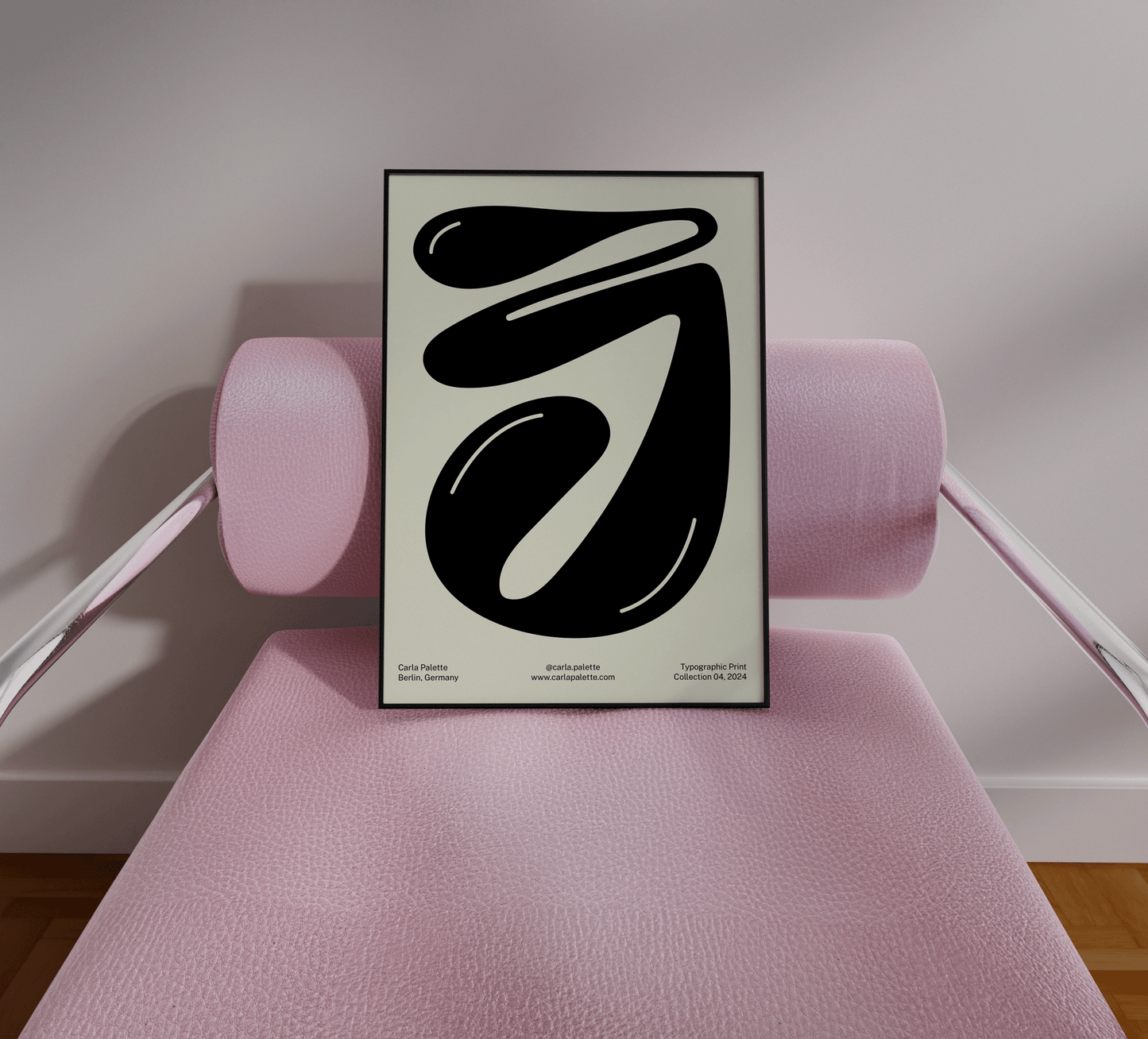 Hollow Embrace Typographic Print