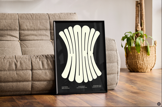 Work Typographic Print