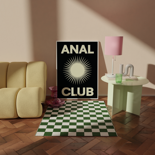 Anal Club Typographic Print