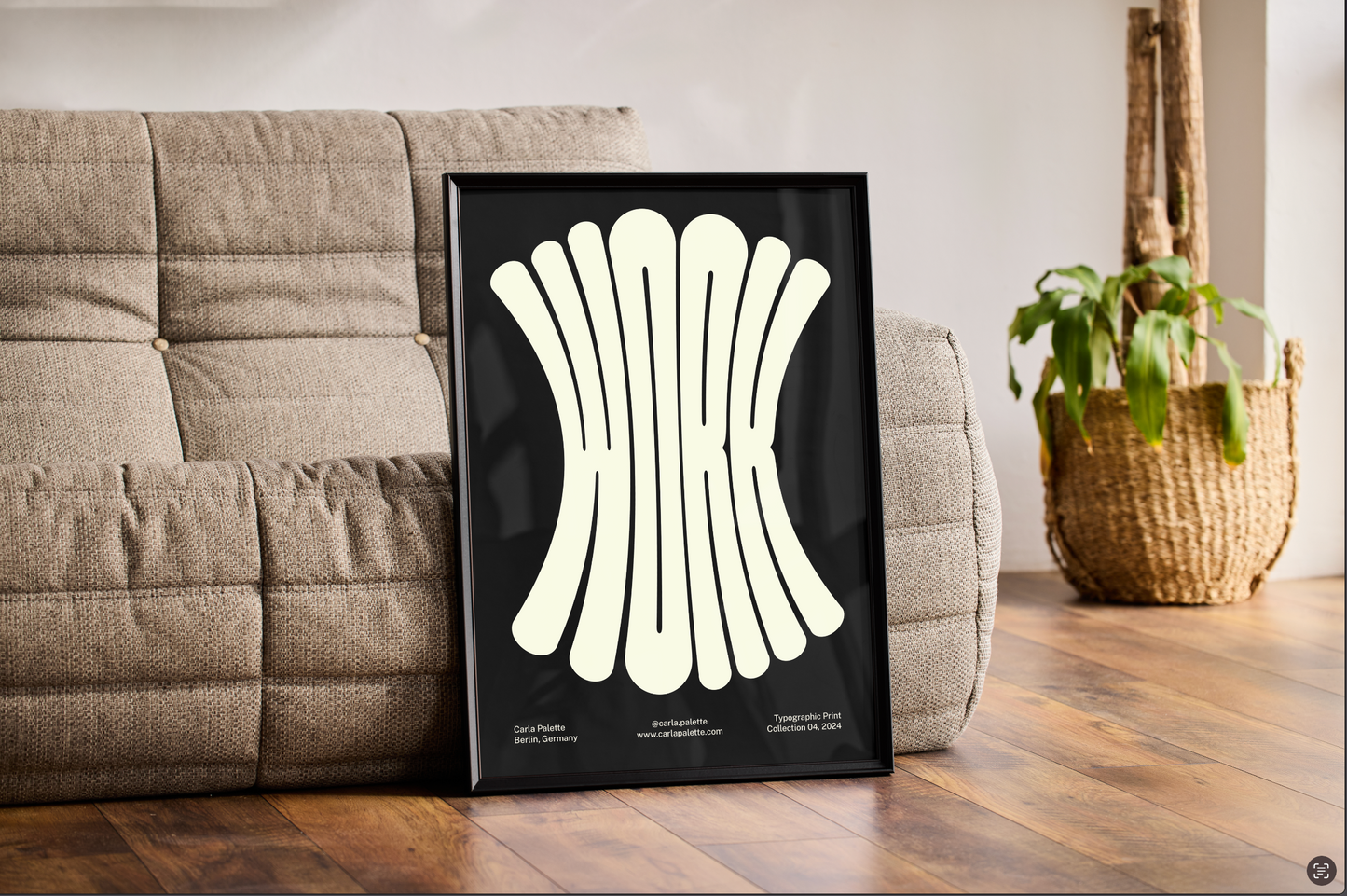 Work Typographic Print