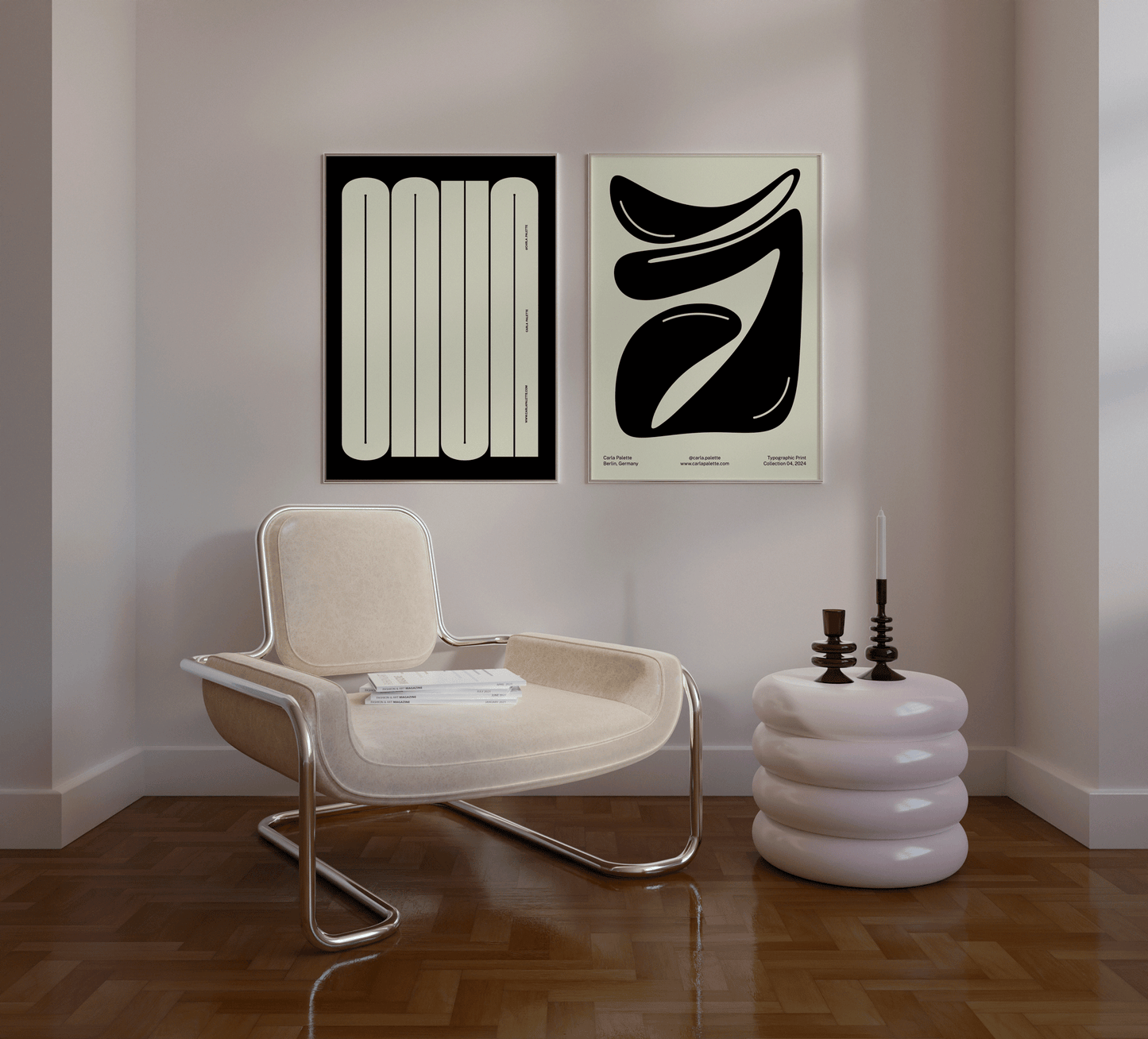 Tragectory Typographic Print